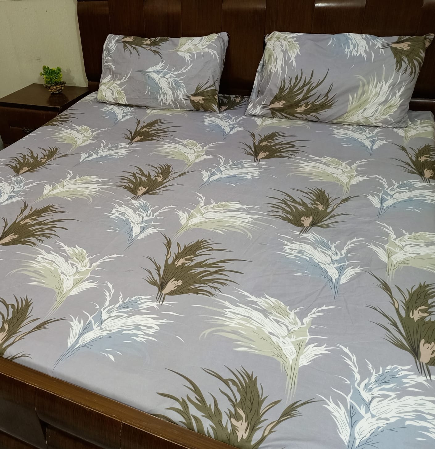 Printed Fitted Bedsheet – King Size