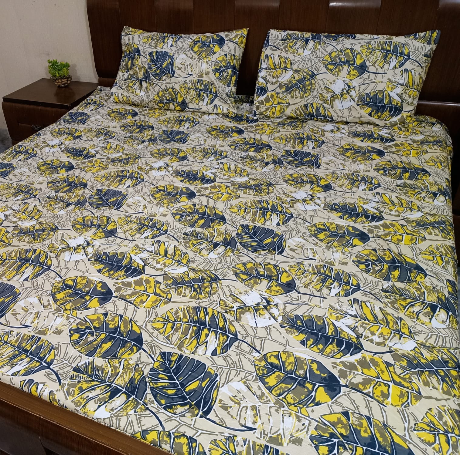 Printed Fitted Bedsheet – King Size
