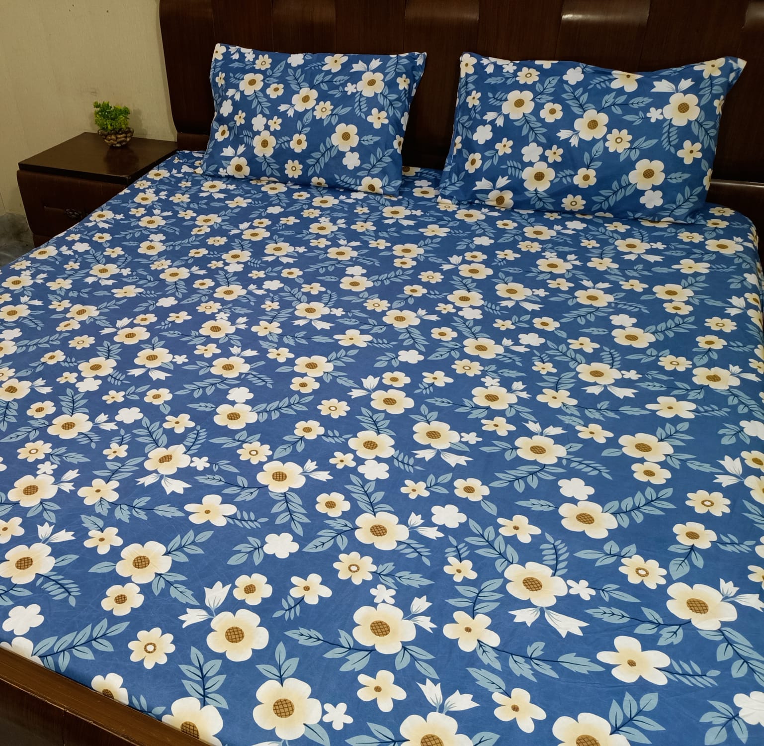 Printed Fitted Bedsheet – King Size