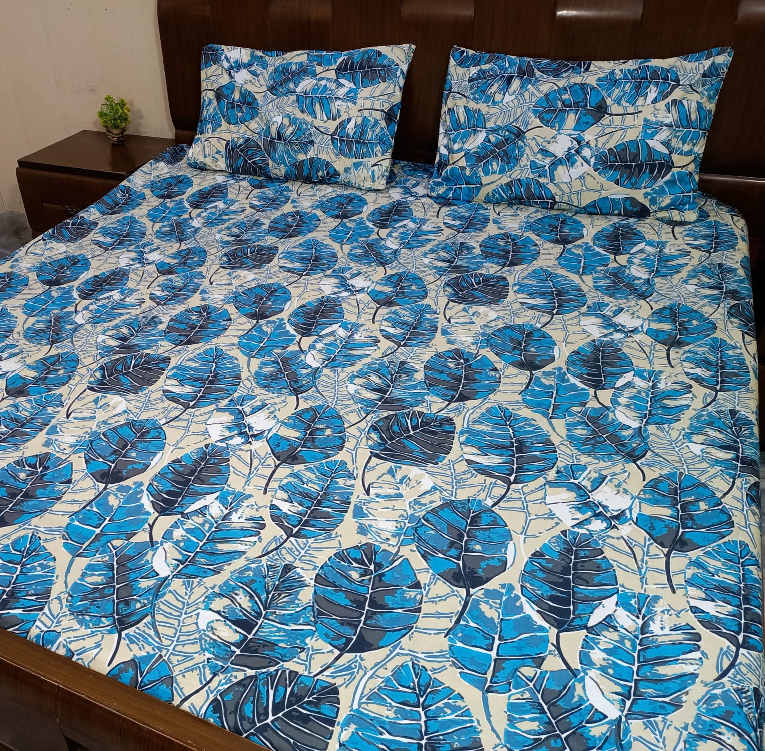 Printed Fitted Bedsheet – King Size